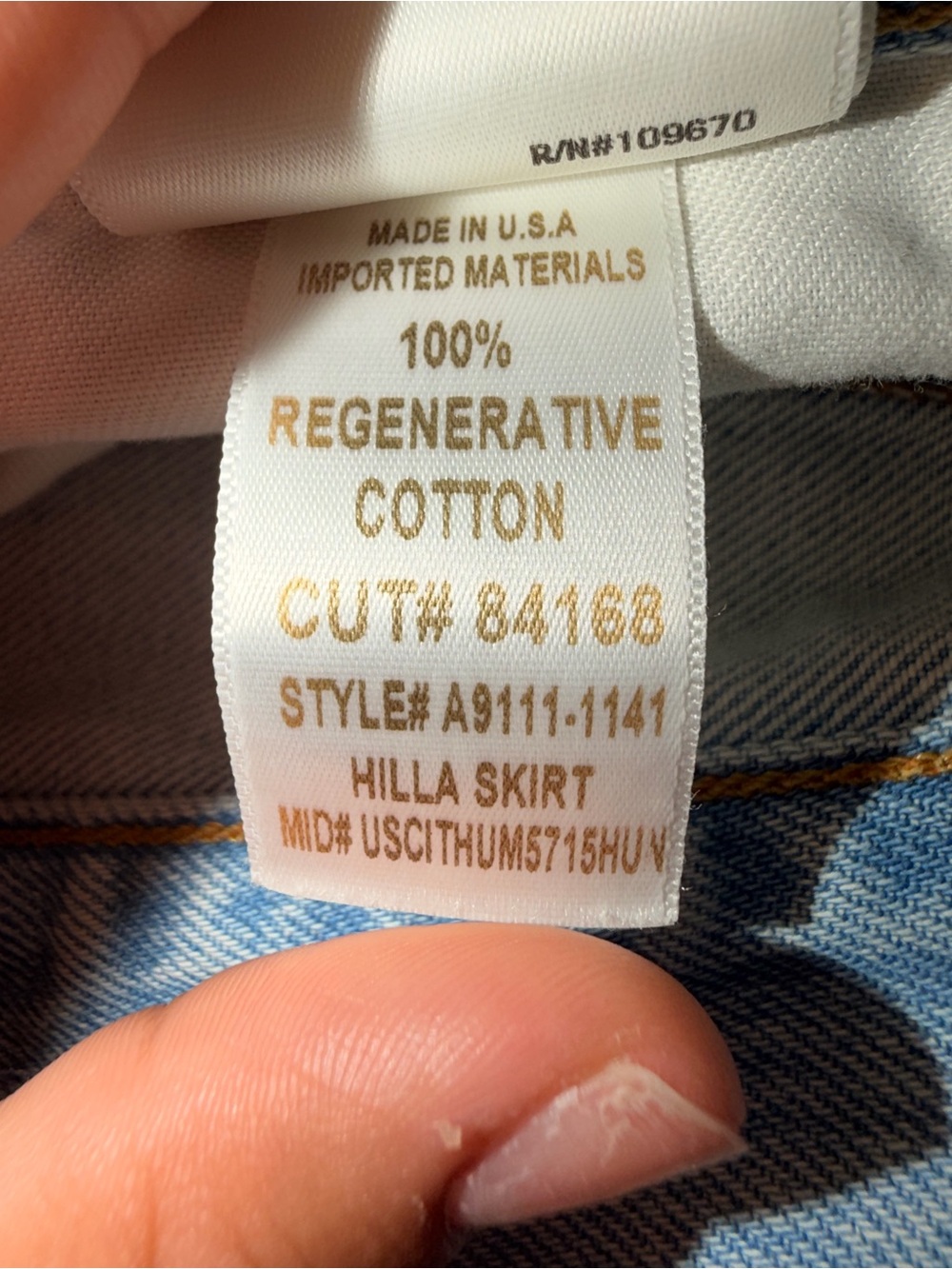 AGOLDE - Hilla Skirt in Practice, Size 30 - Picture 9 of 11